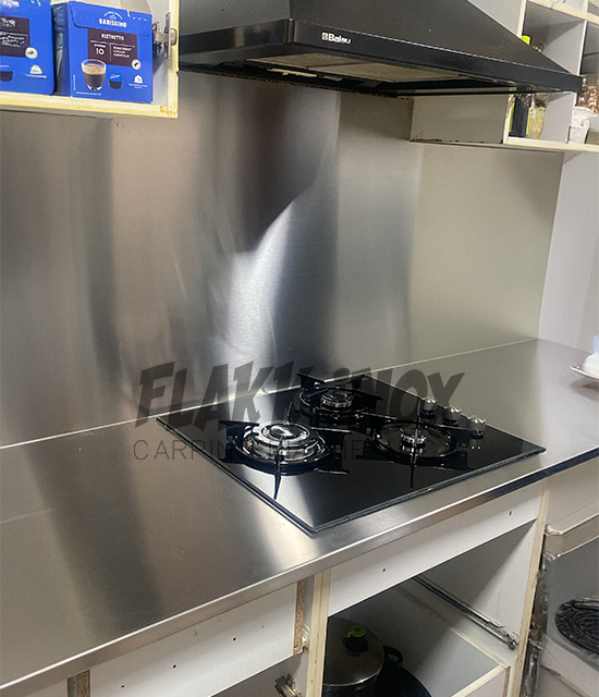 Encimera con fuego a gas